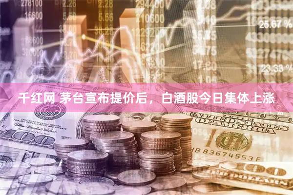 千红网 茅台宣布提价后，白酒股今日集体上涨